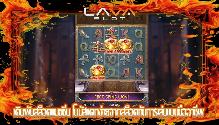 เดิมพันสล็อตแมชชีน โบนัสแตกง่ายจากสล็อตกับการเล่นแบบมืออาชีพ